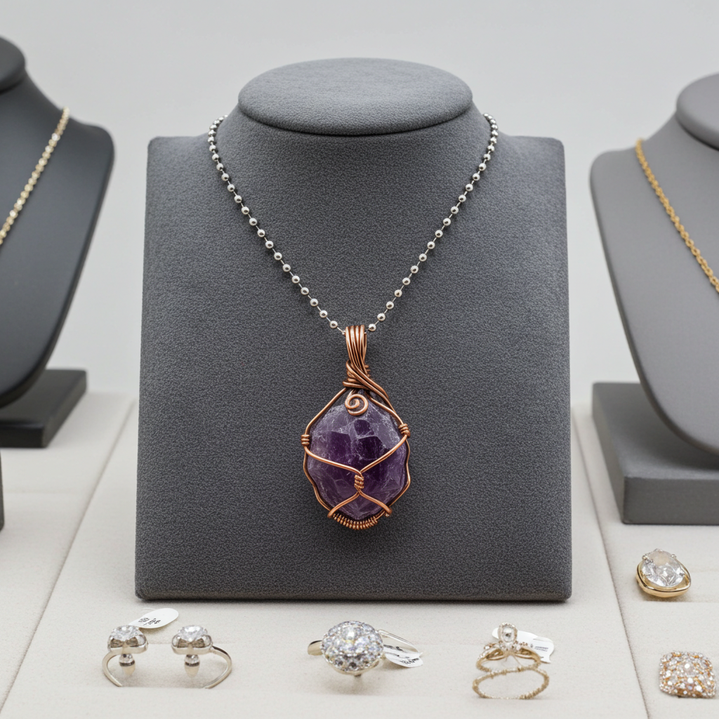 Presence — Amethyst Crystal Pendant