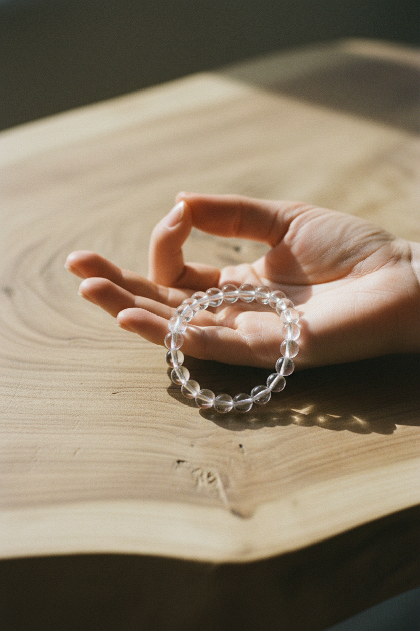 Clear Quartz Bracelet Lifestyle - Clarity