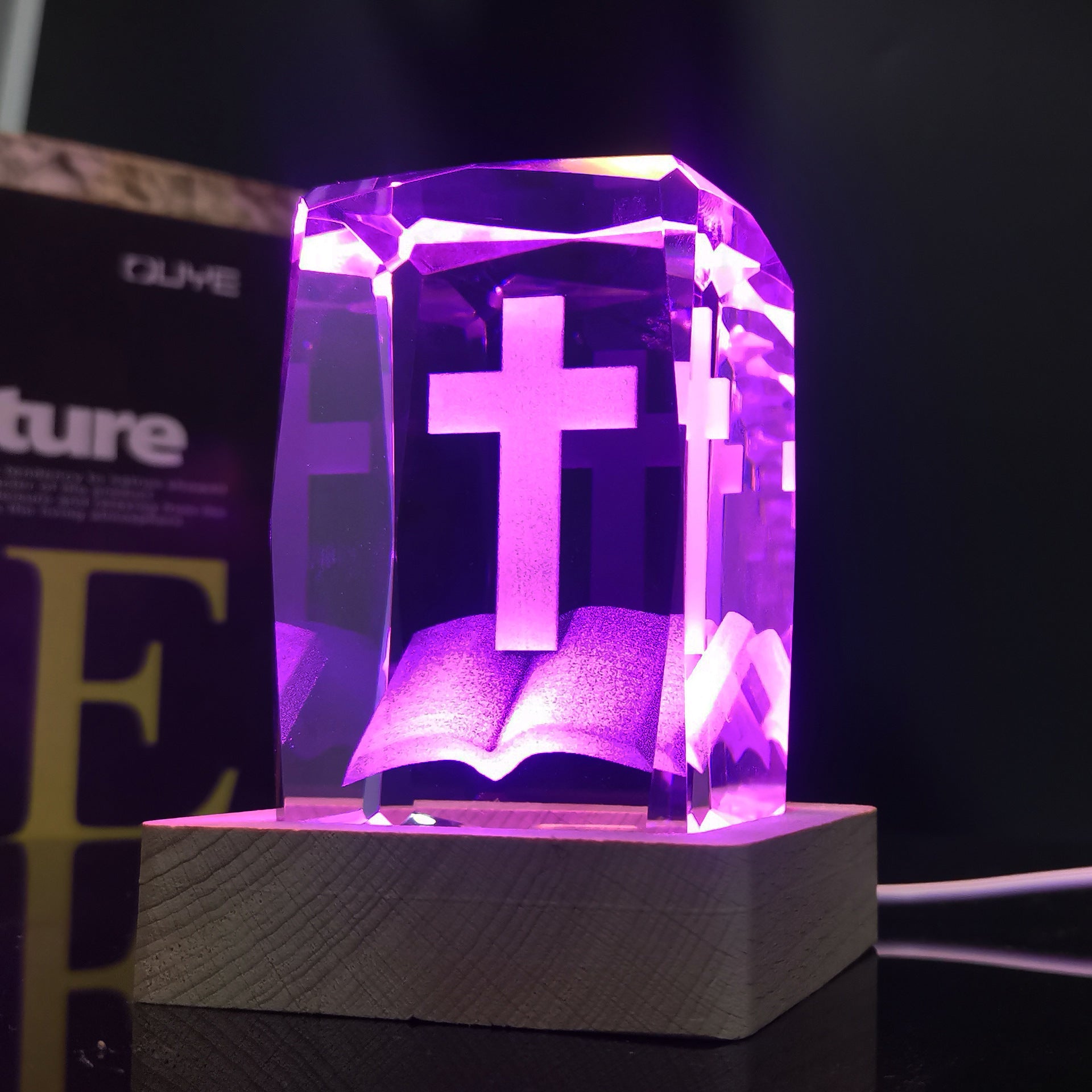 Illuminate — Sacred Cross Crystal Light