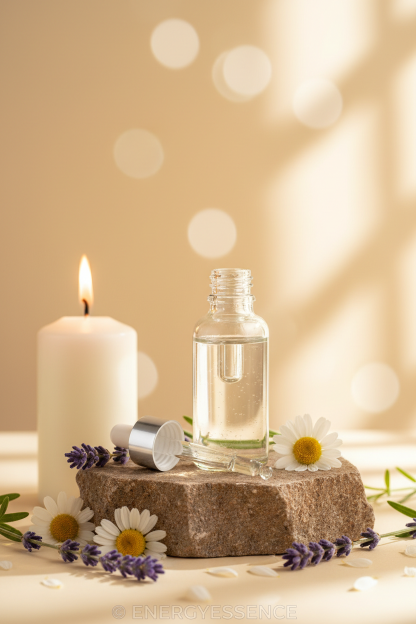 Magnesium drops bottle with dropper cap off