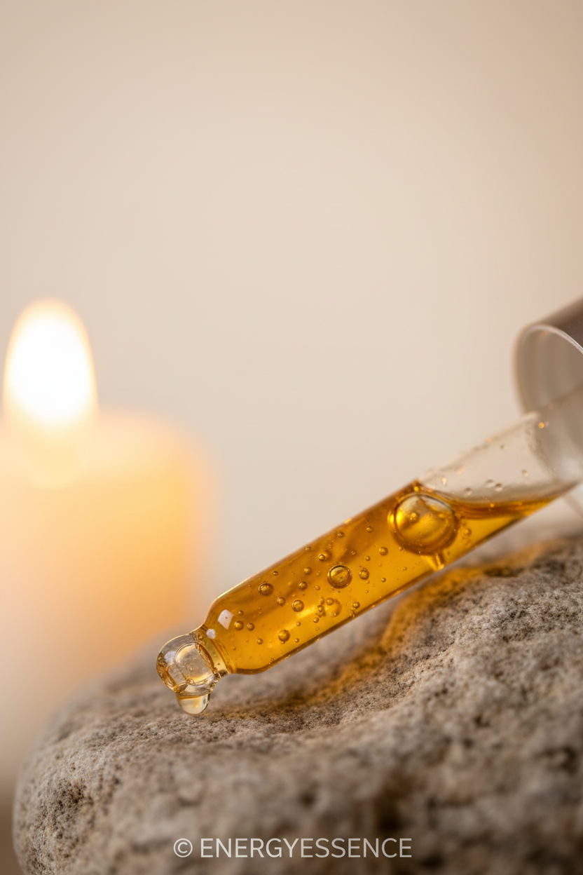 Close-up of magnesium liquid dropper